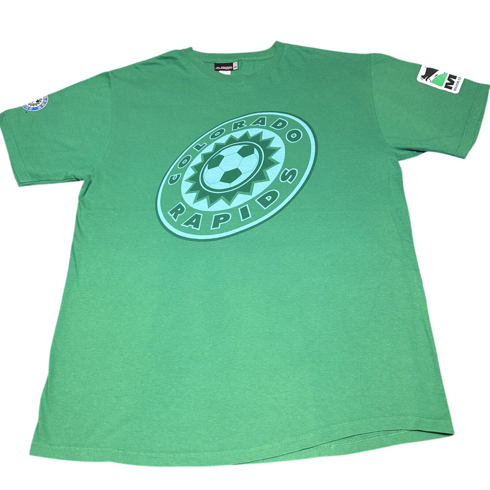 Vintage 90s Kappa Colorado Rapids T-Shirt Large MLS Soccer Football USAā Made
